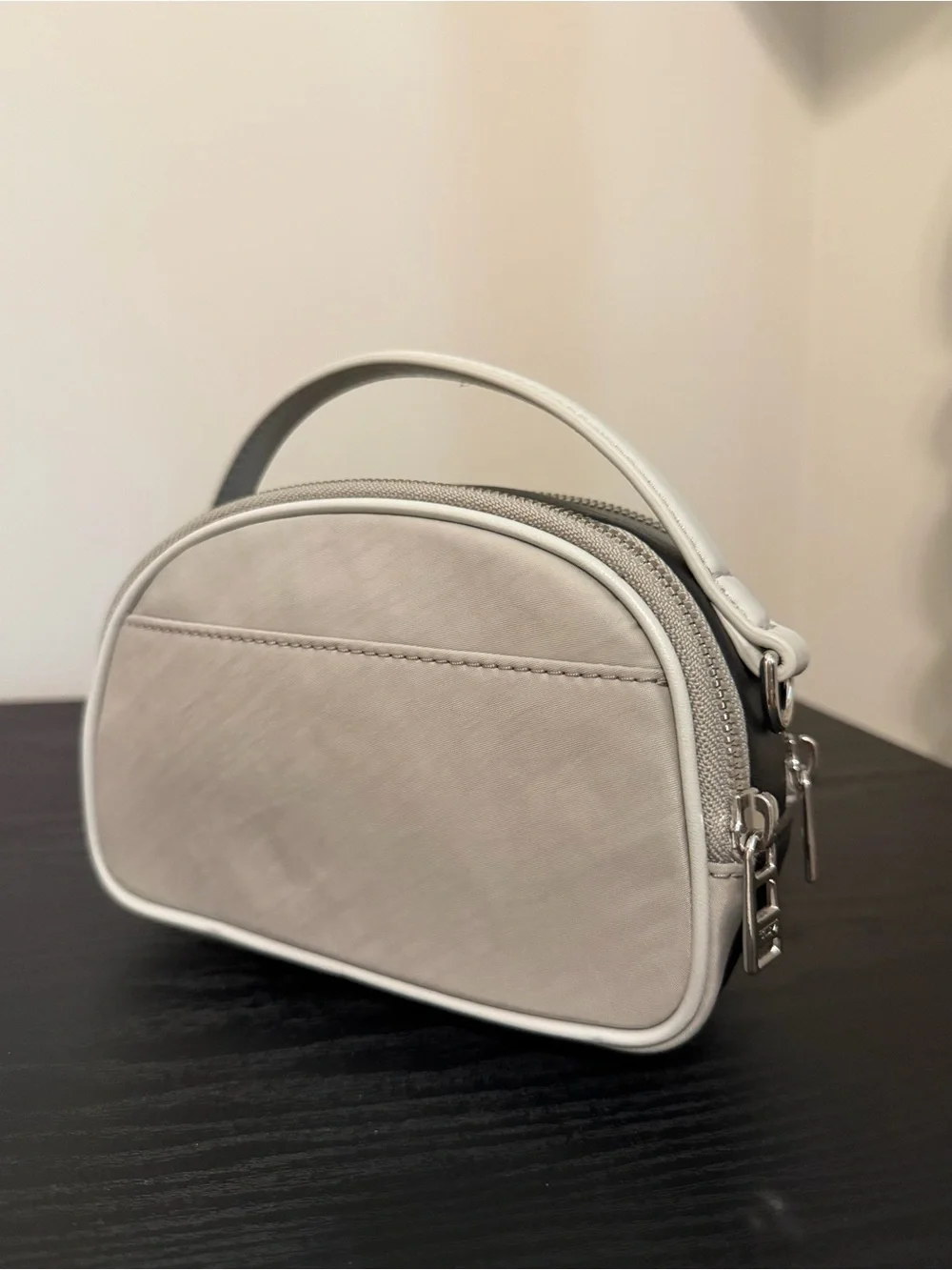 Tumi Small White Top-Handle Mini Crossbody